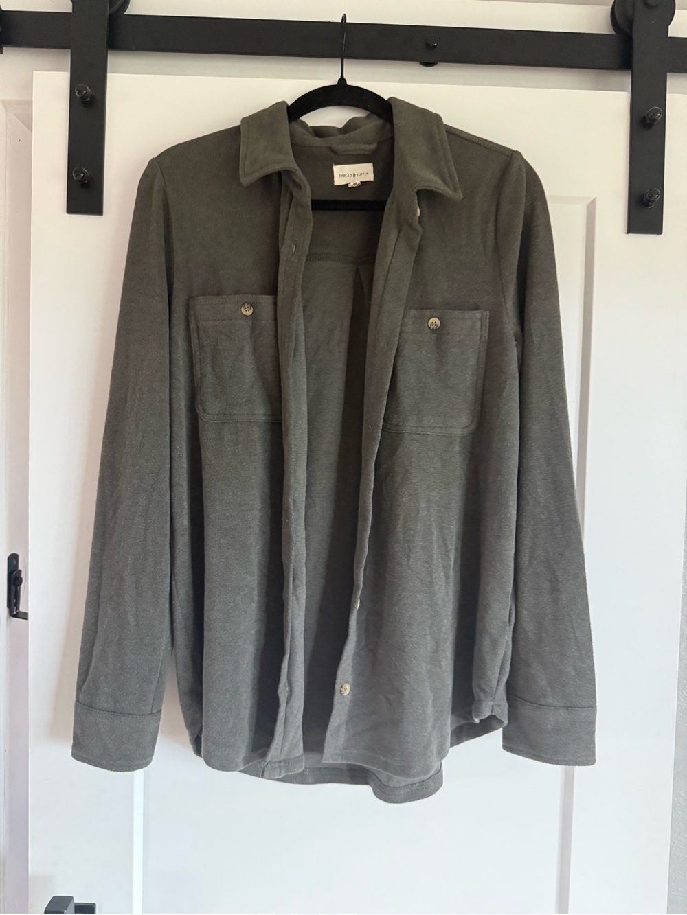 Grey Button down